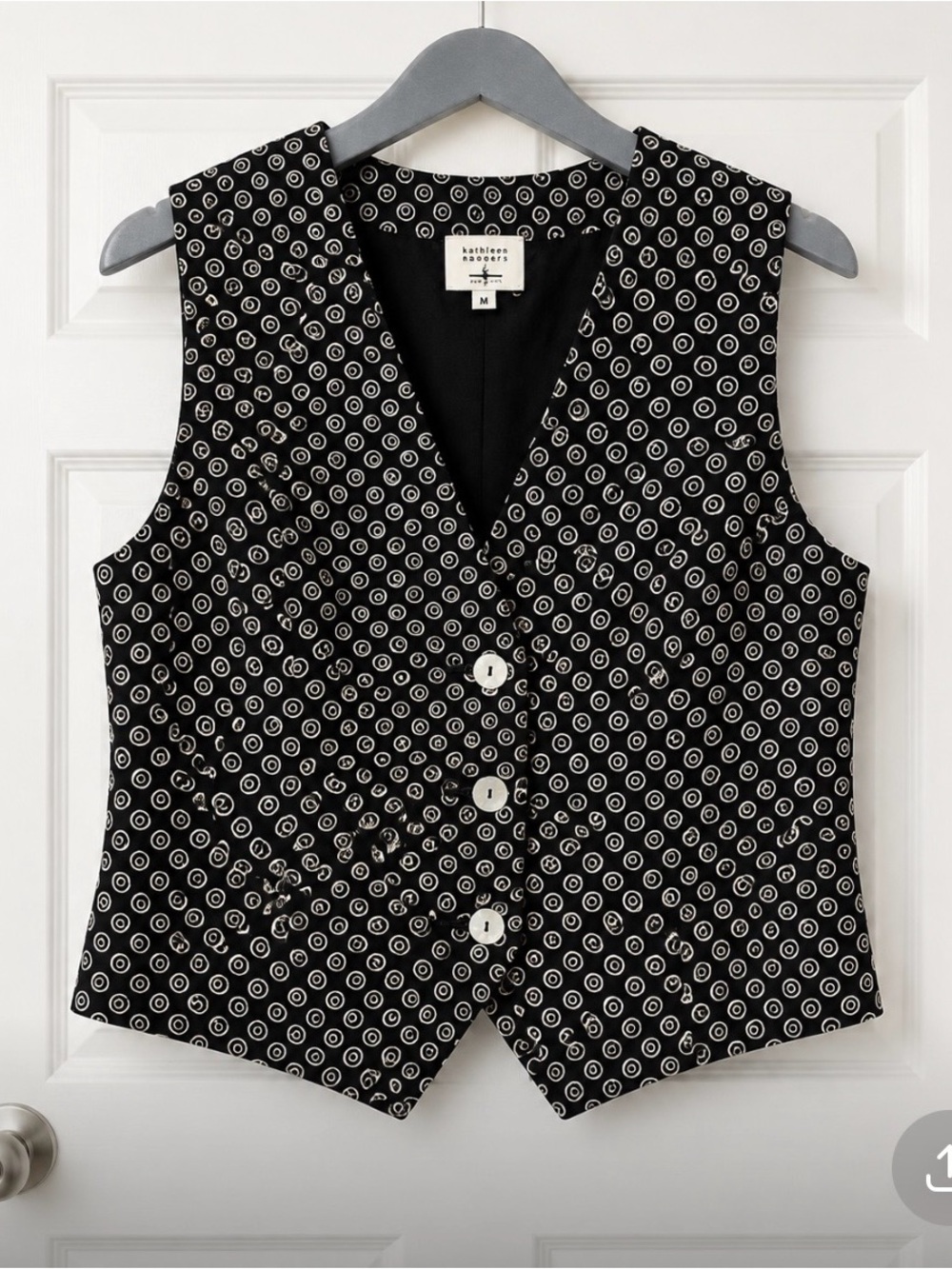 Kathleen Sommers Black and Tan Vest
